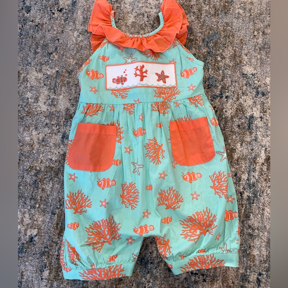 NWOT Smocked Romper
